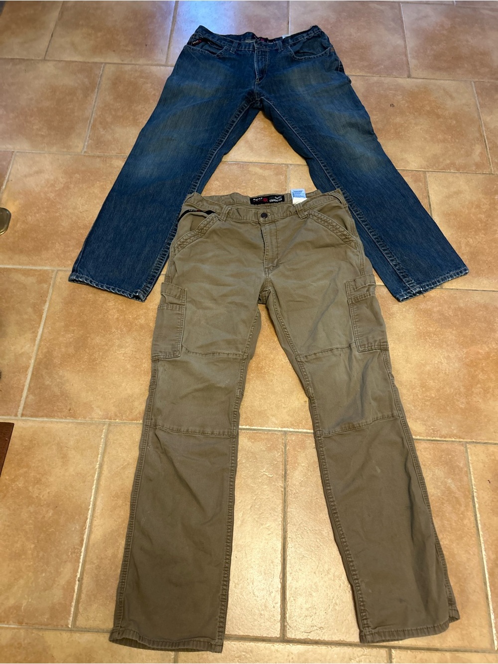 Lot of 2 Ariat FR men 36x36 work pants